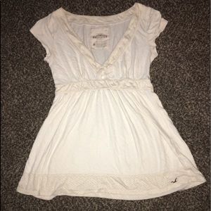Babydoll style cream colored shirt